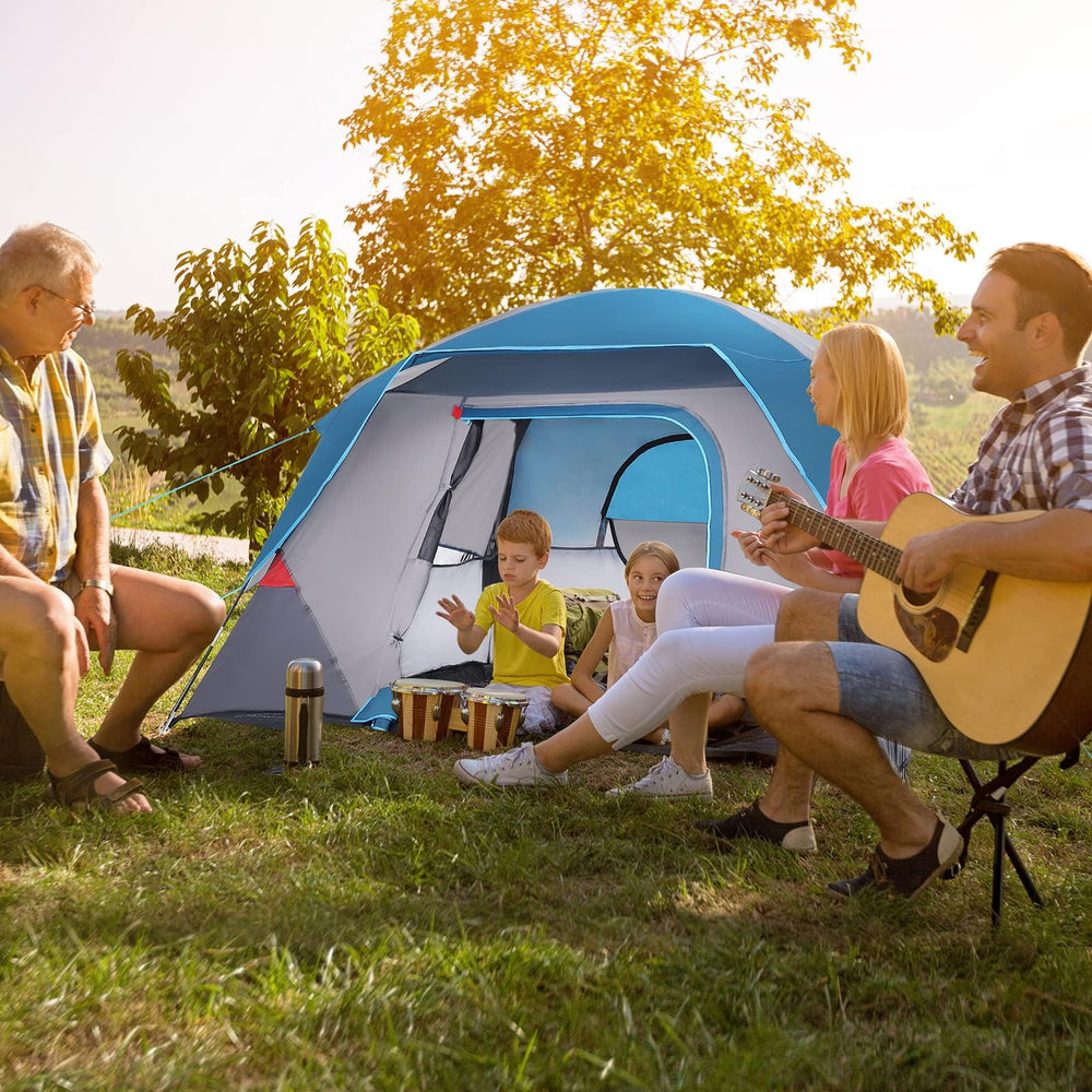 GAOMON tent poles and stakes laid out demonstrating sturdy, reliable support