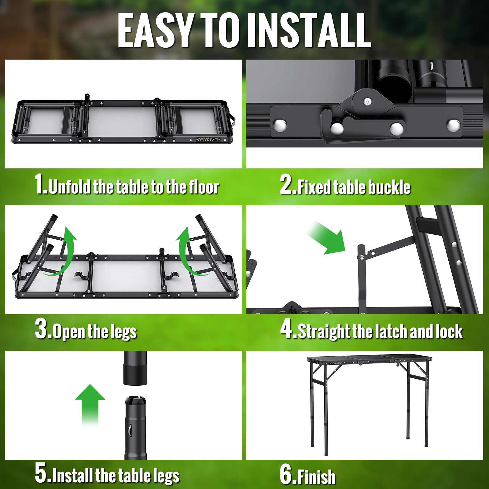 GARLLEN carry handle detail for easy grab-and-go transport advantage