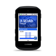 Garmin Edge 550 front display showing route and clear readout for faster decisions