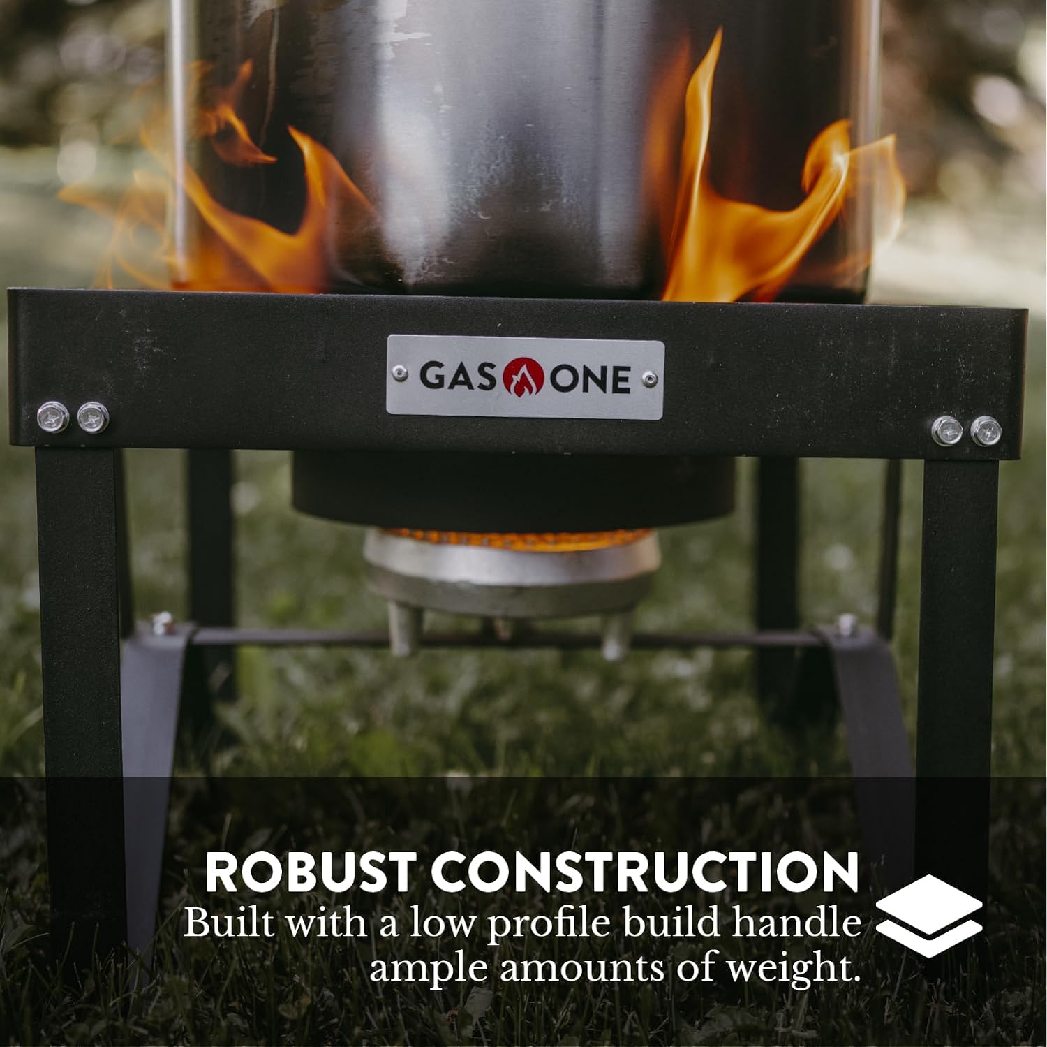 Gas One cooker in use for seafood boil, demonstrating fast, consistent high heat