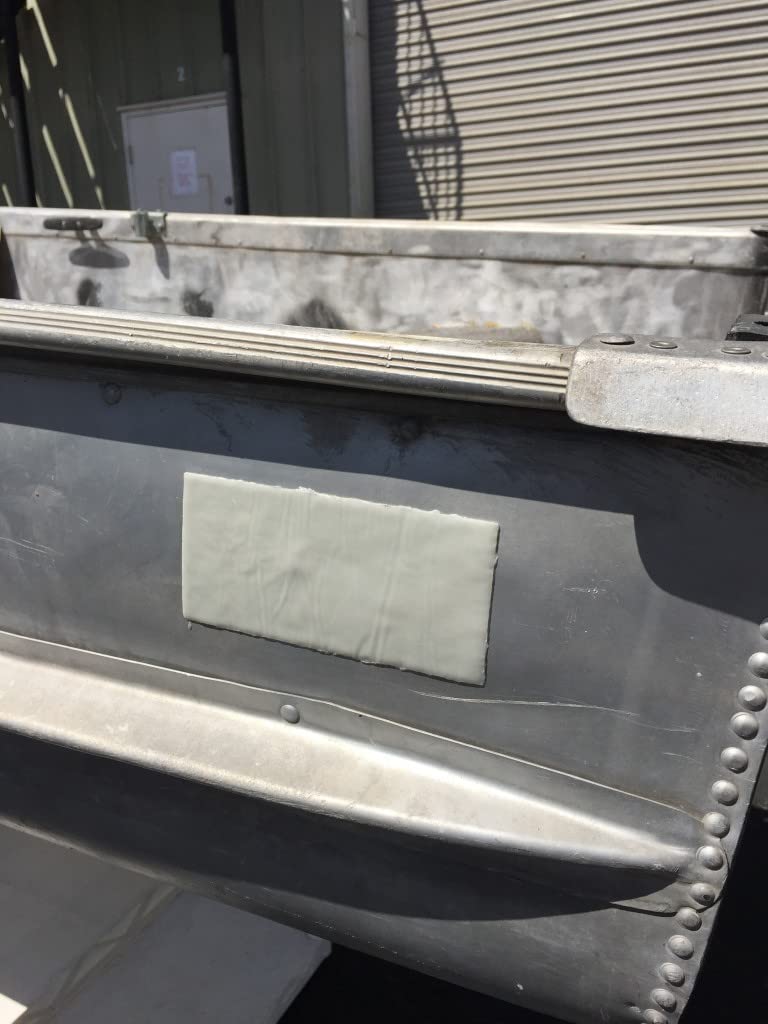 Gator Guards cured patch sanded and painted for a seamless finish