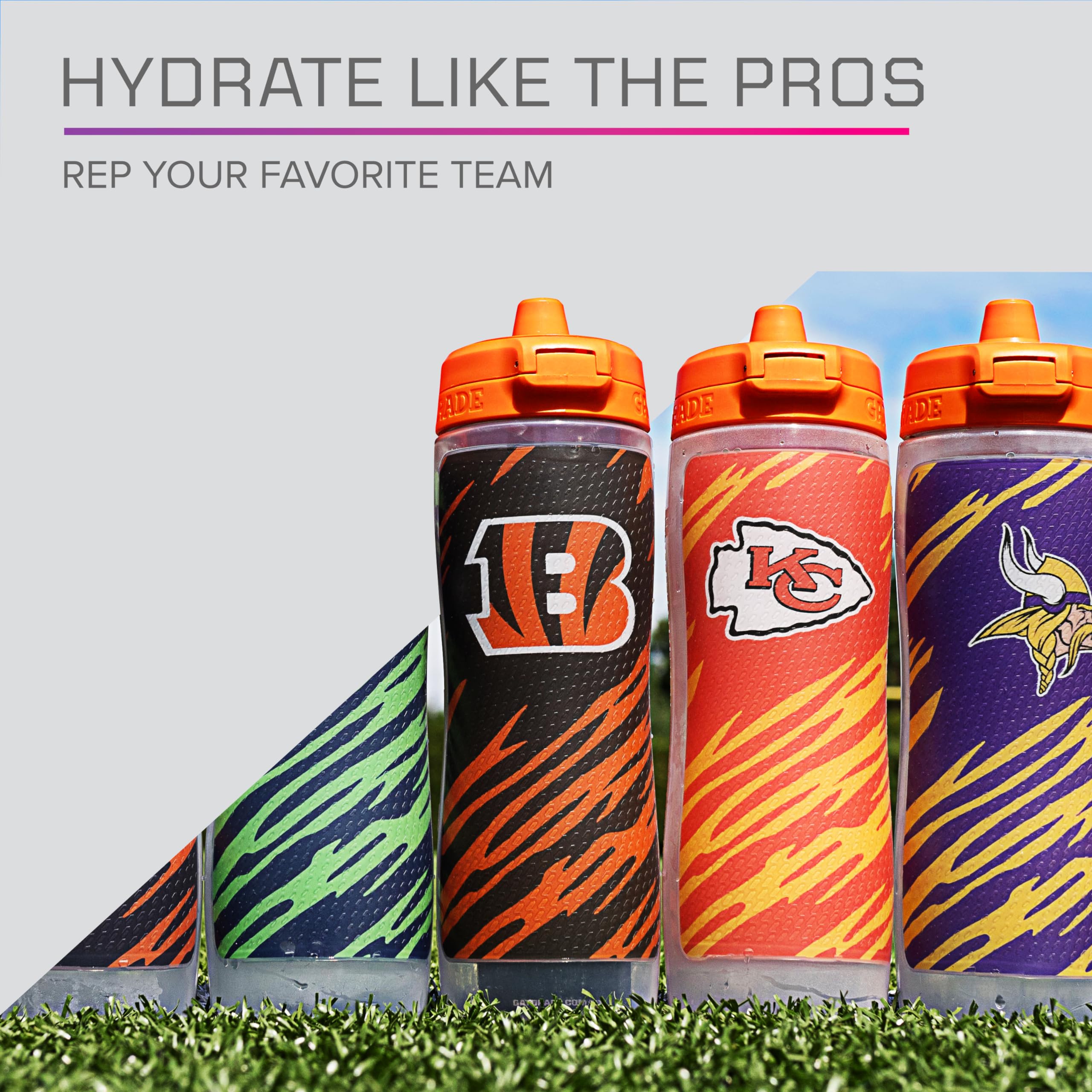 Gatorade Gx cap with concentrate pod chamber and easy-release feature for mixing