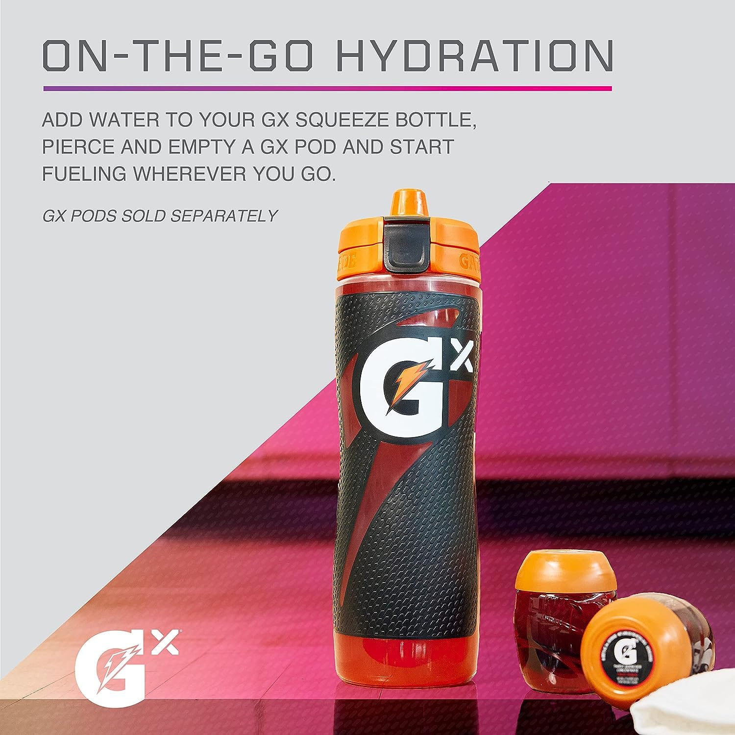 Gatorade Gx customizable ID ring for personalization and quick bottle ID