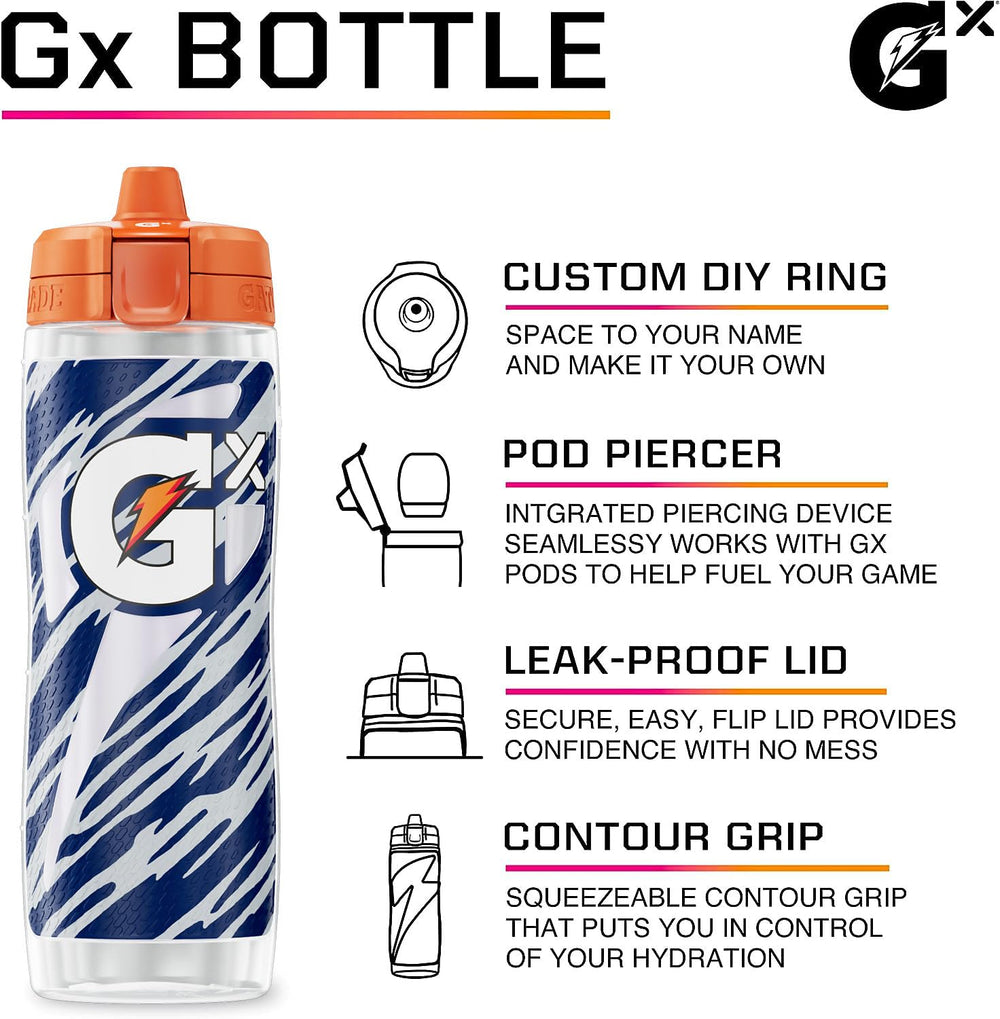 Gatorade Gx side profile highlighting contoured silhouette for comfortable handling