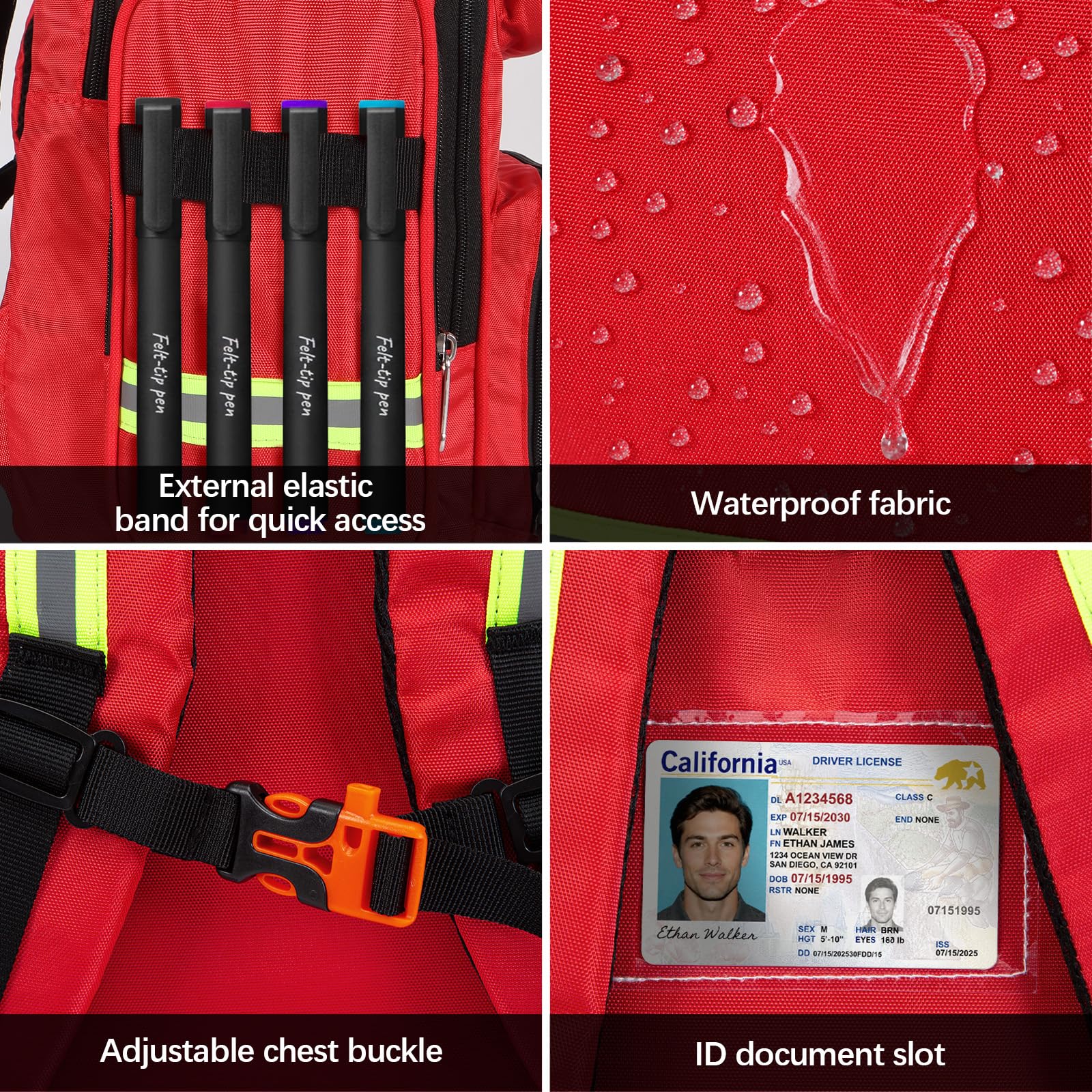 Gatycallaty worn by first responder demonstrating portability and readiness