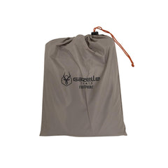Gazelle Tents close-up of 300D fabric texture and waterproof finish benefit