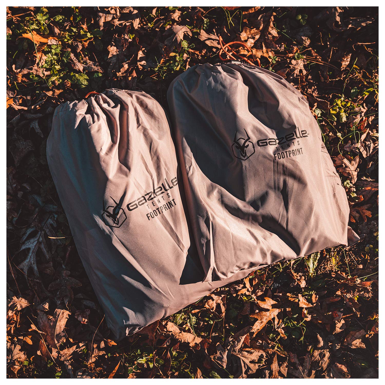 Gazelle Tents footprint laid on deck reducing bugs and debris entry