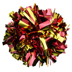 Gbateri front view maroon and gold pom poms showing vibrant team colors and visibility