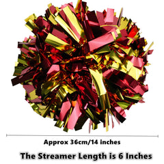 Gbateri metallic foil close-up highlighting shiny streamers for eye-catching movement