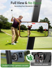 GBEAST phone in portrait on cart illustrating clear GPS viewing benefit