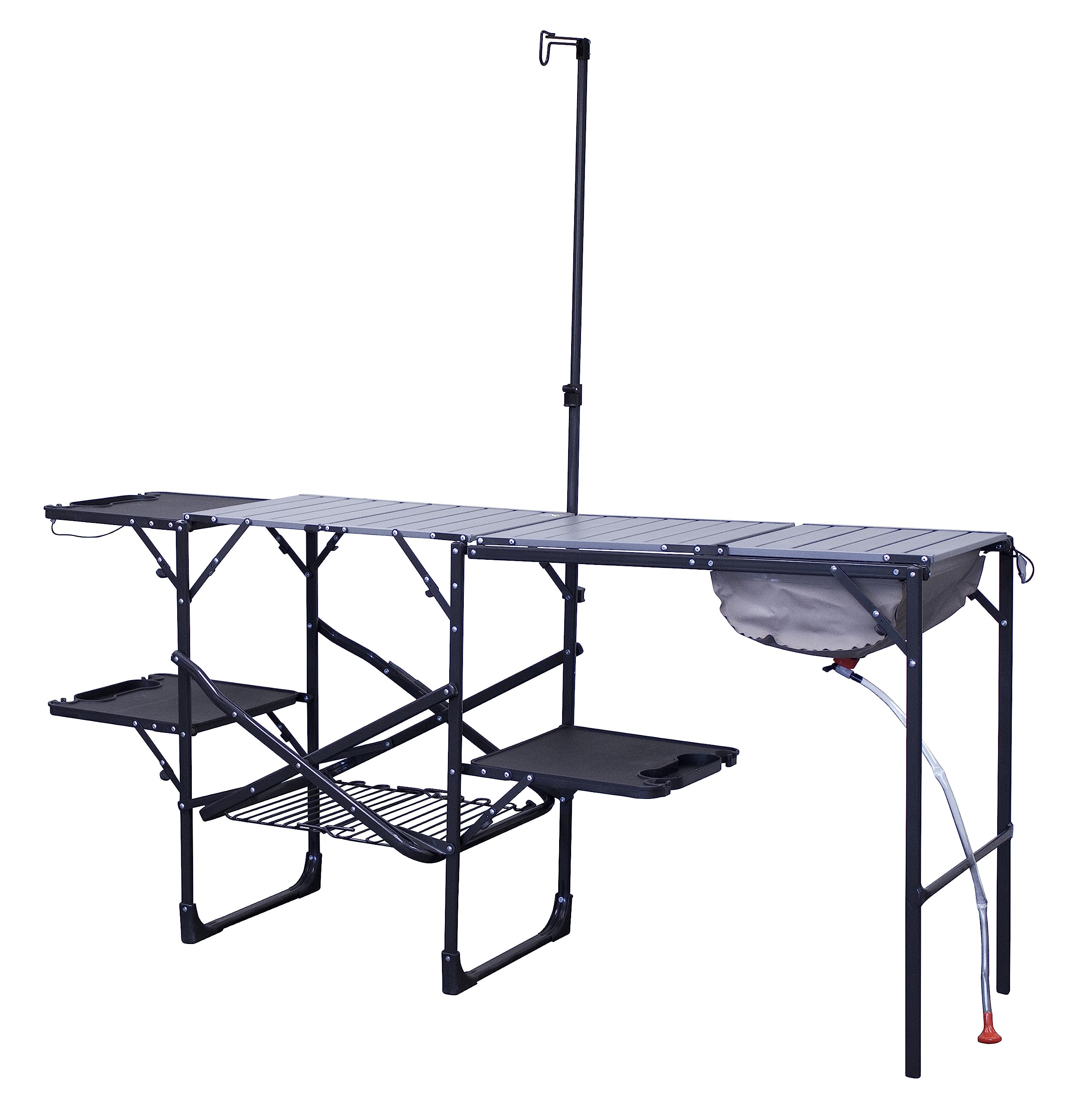 GCI Outdoor front view of cook station showing full setup and organization benefit