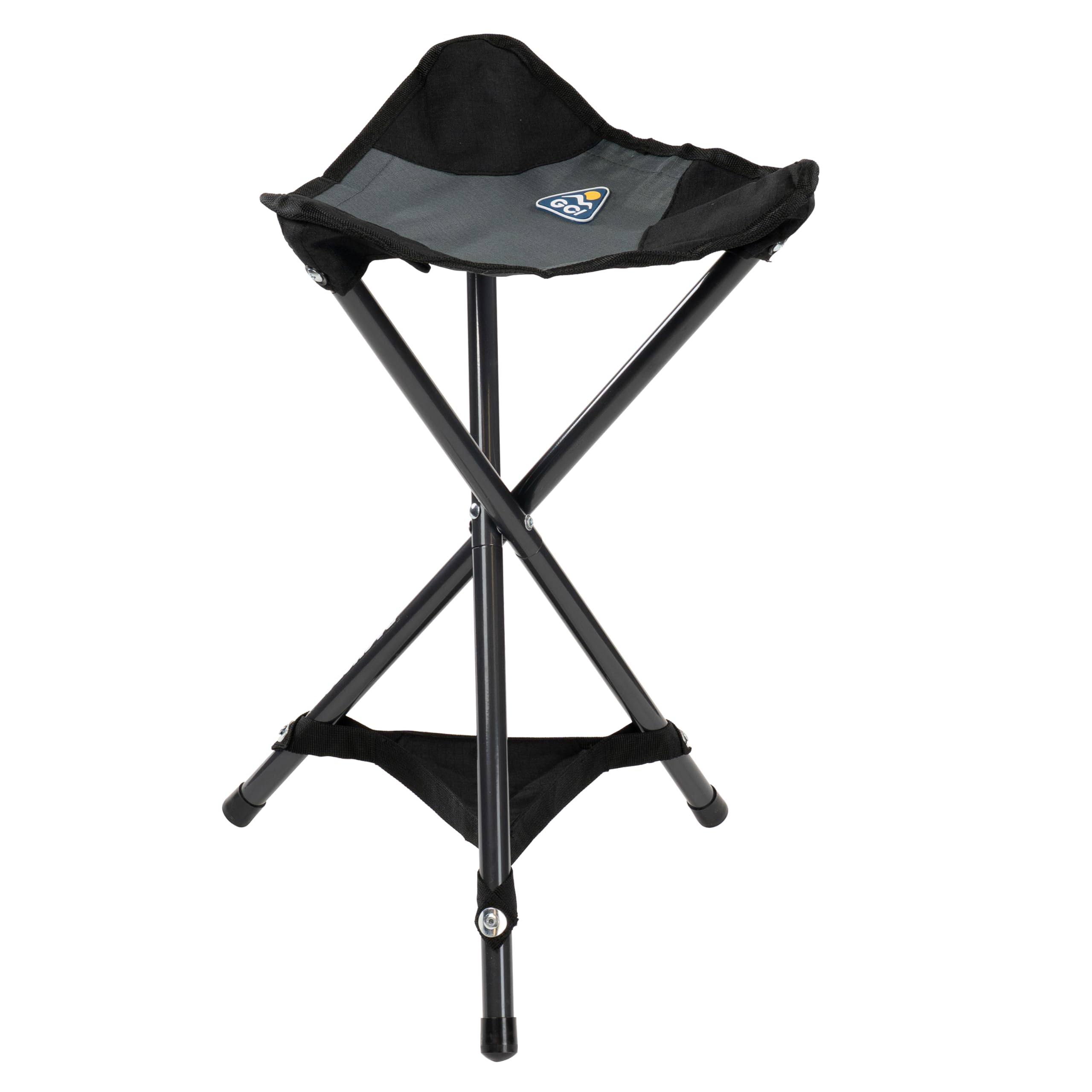 GCI Outdoor PackSeat in use while fishing illustrating quick setup and convenience