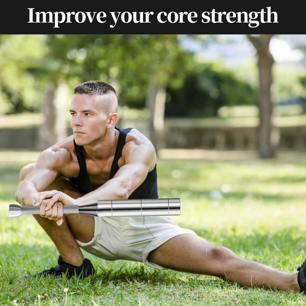 Gdsinstna steel club on home gym floor illustrating compact, versatile training