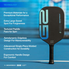 Gearbox G2 in use on court illustrating maneuverability and quick net play