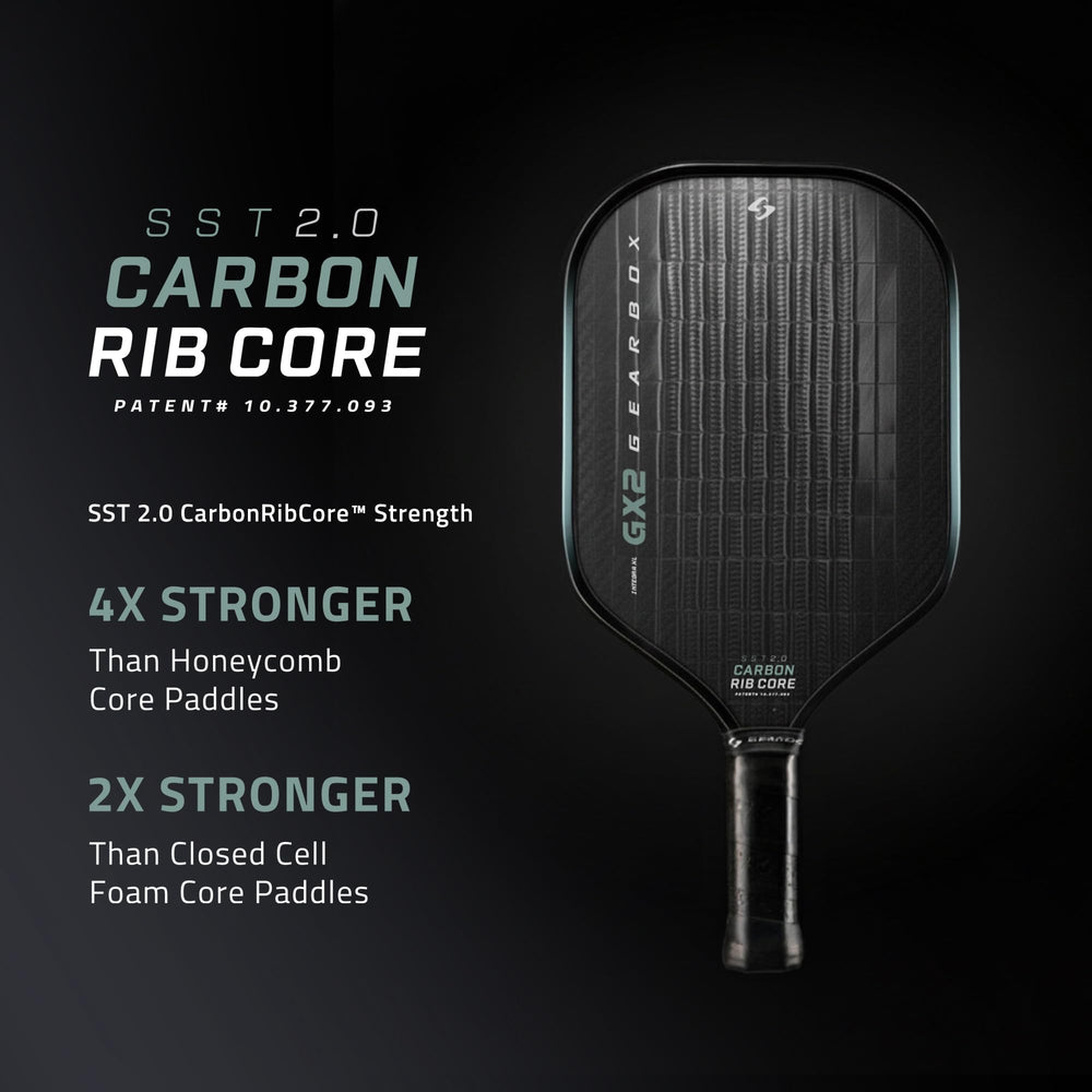 Gearbox GX2 SST 2.0 carbon core close-up highlighting energy transfer benefit