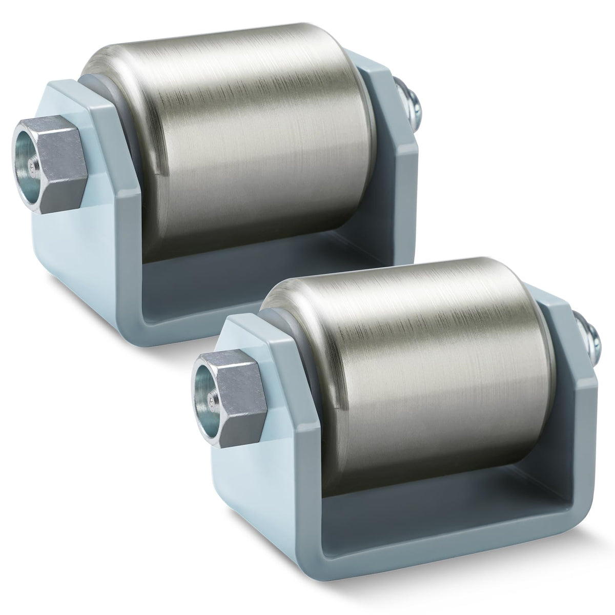 GearTrust front view of skid roller assembly showing sturdy protection