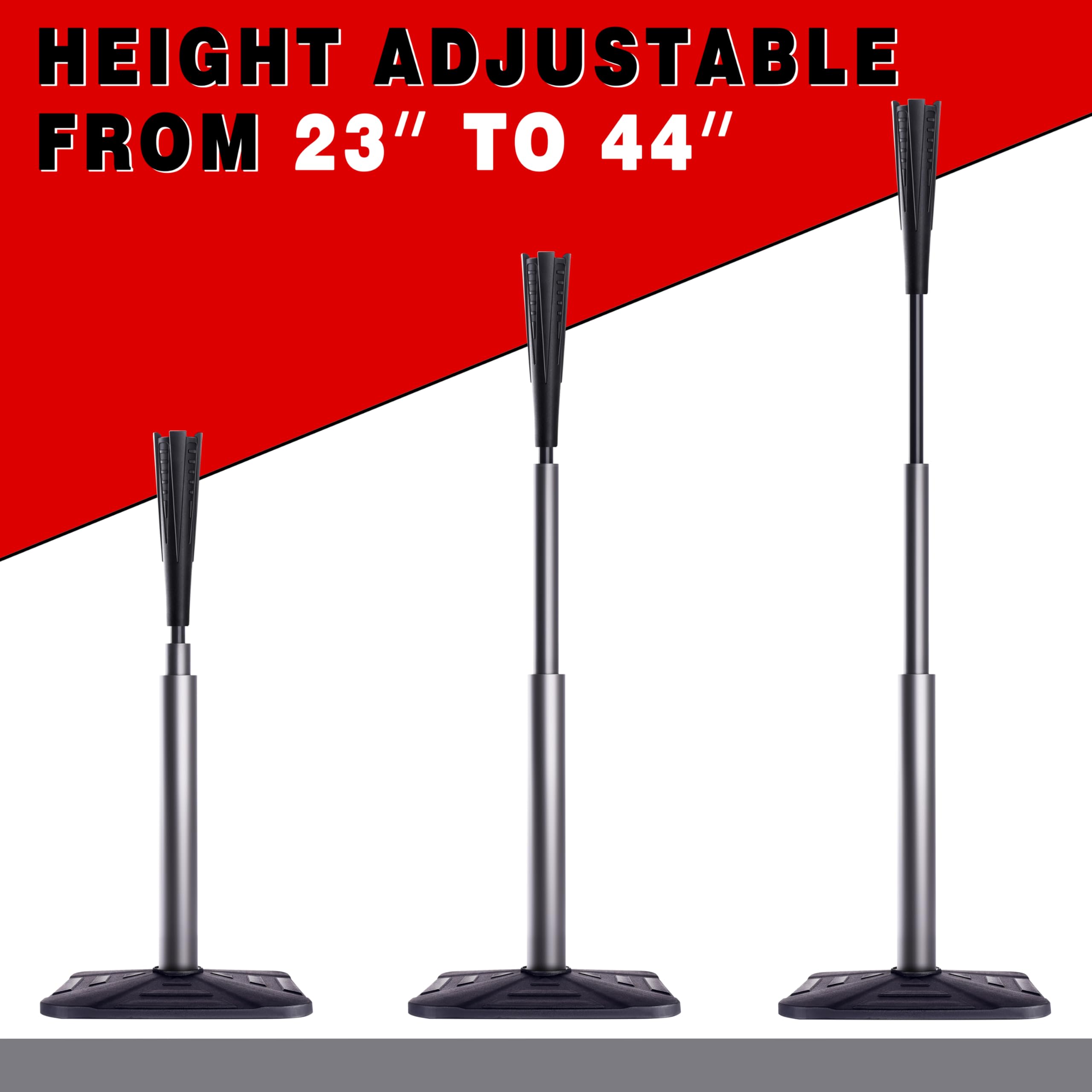 GEAVOUED heavy-duty 4.56 lb base detail showing wobble-resistant stability benefit
