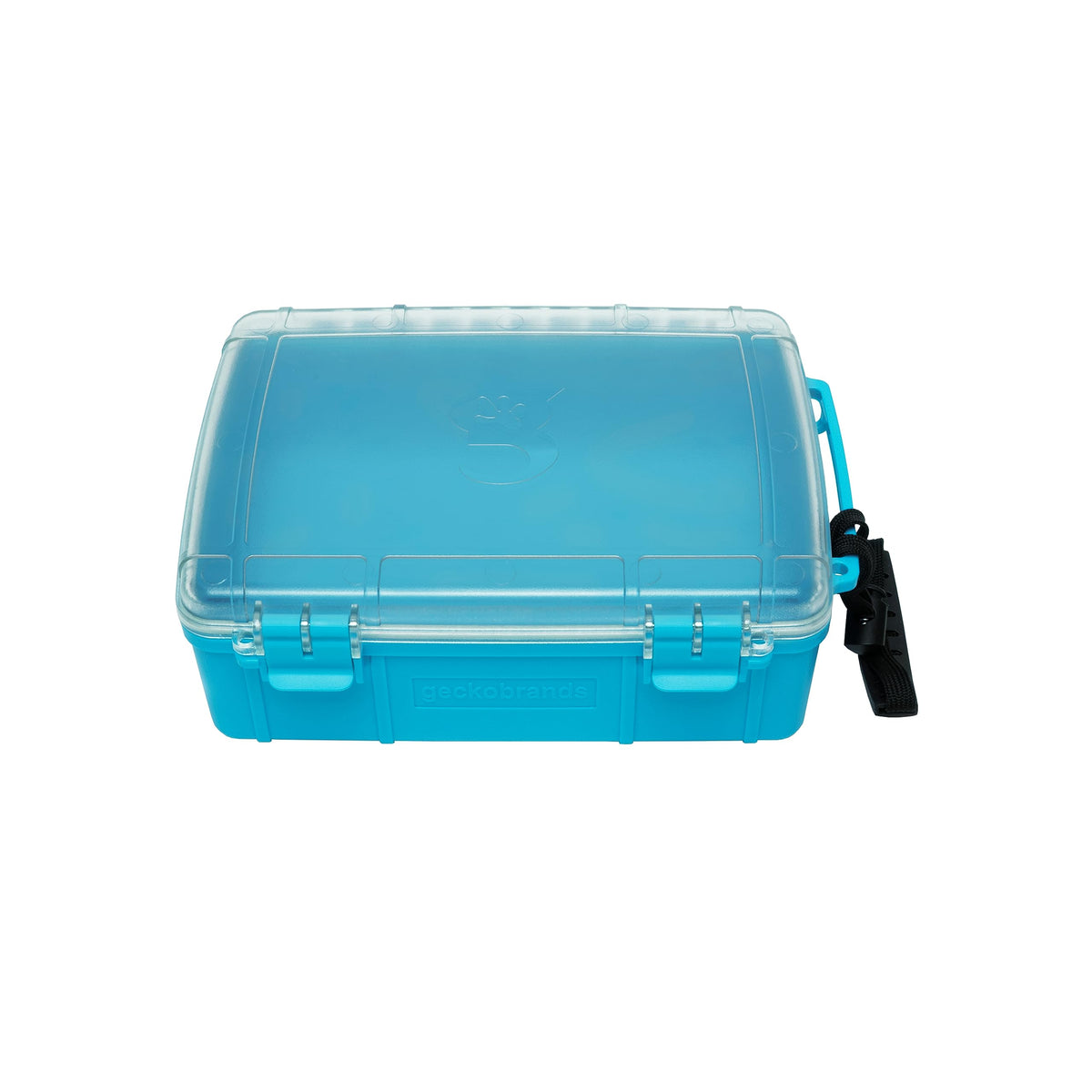 geckobrands front view of waterproof dry box shows durable protection