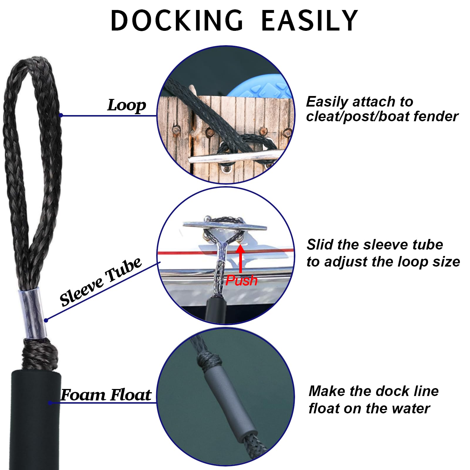 Geelu cutaway showing 10mm elastic core inside rope for shock absorption benefit