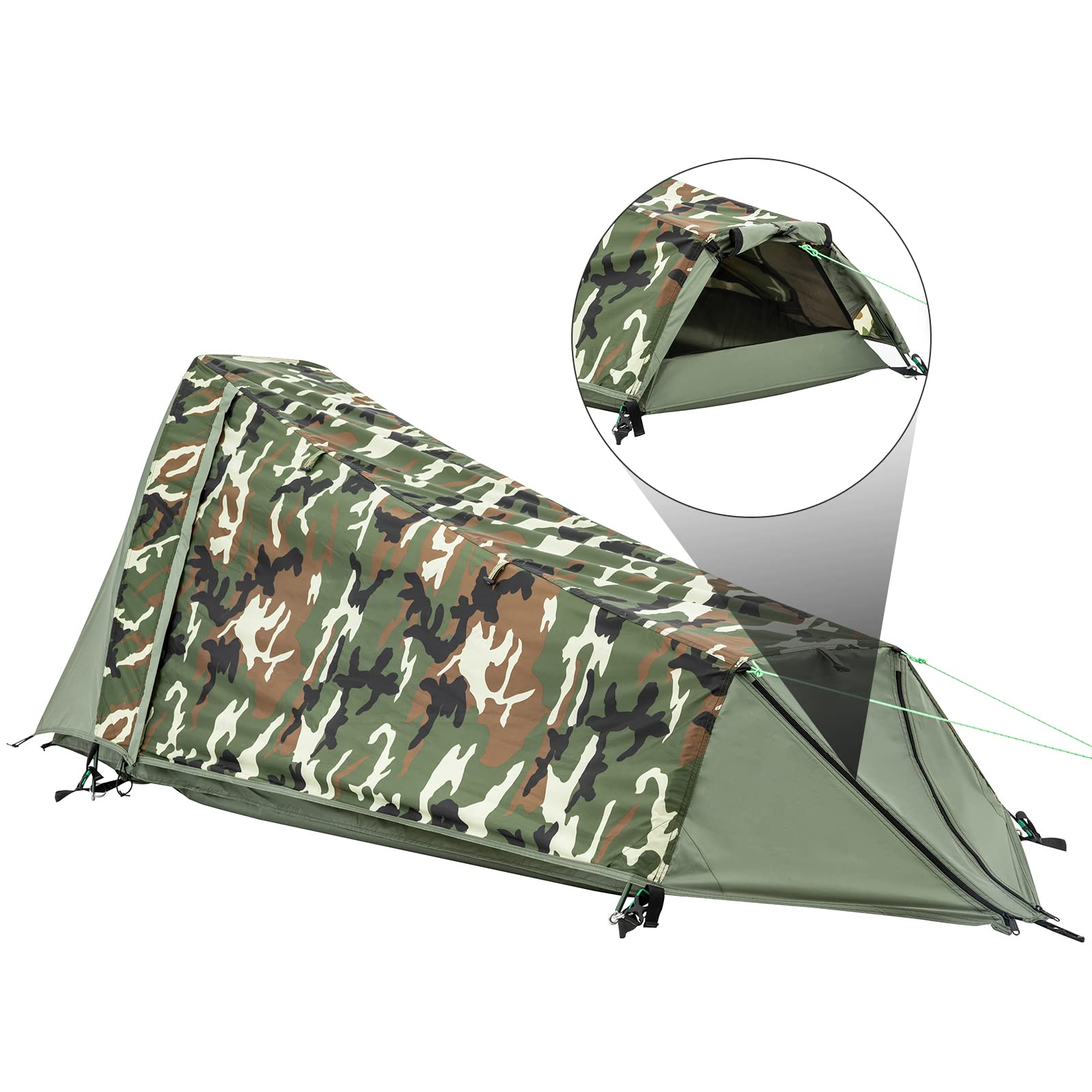 GEERTOP door and vestibule open demonstrating dry storage for gear