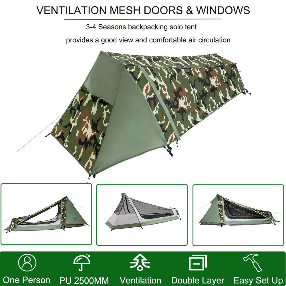GEERTOP bivy packed in carry bag demonstrating small packed size benefit