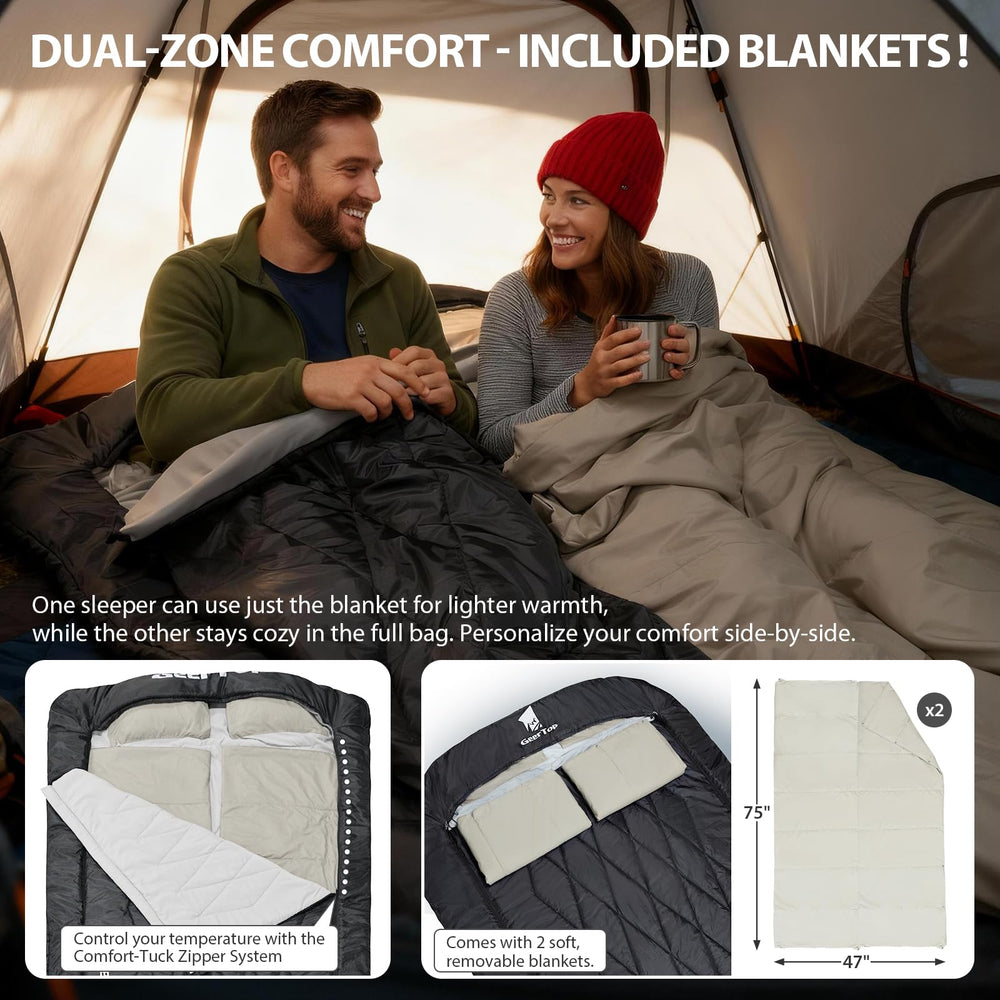 GEERTOP inner thermal blanket detached and worn as a shawl for versatile warmth