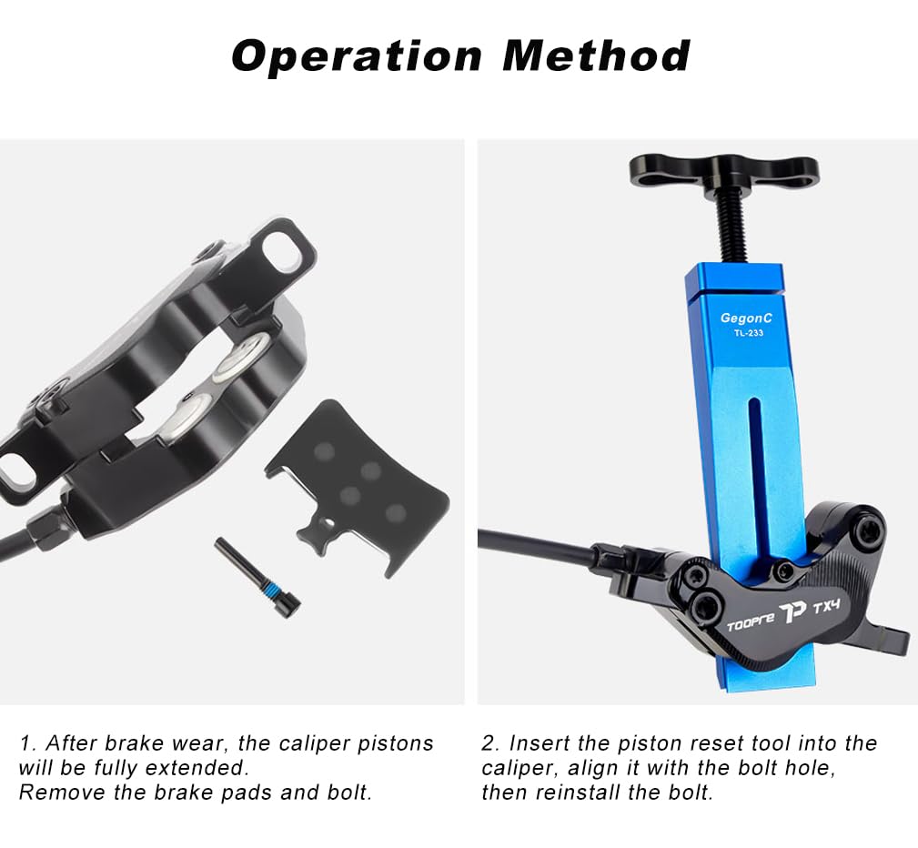 GegonC aligning to pad retainer, prevents piston misalignment damage