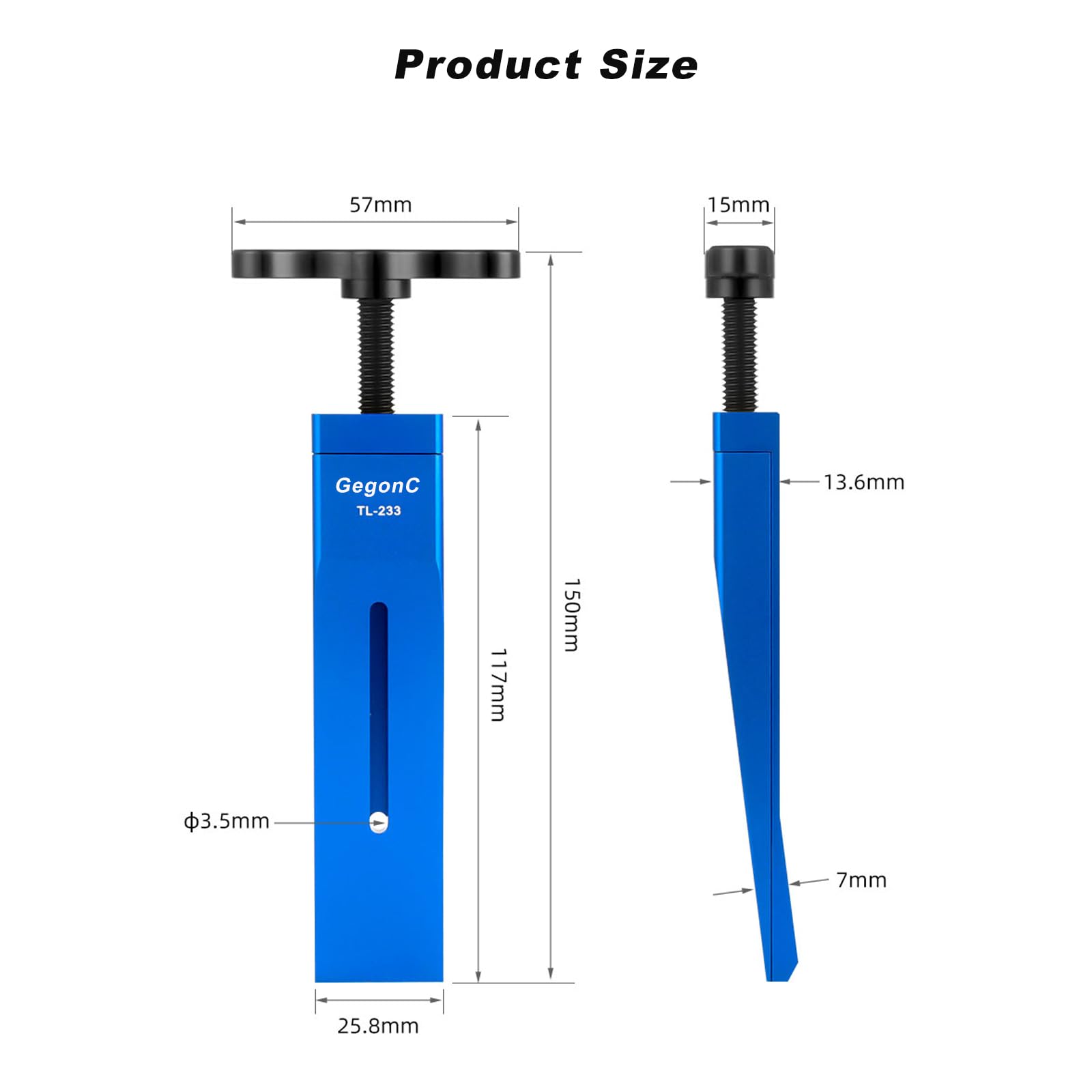 GegonC beside wrench for scale, compact and easy to store