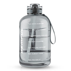 GEMFUL 3L bottle front view showing capacity and grey finish for reliable hydration