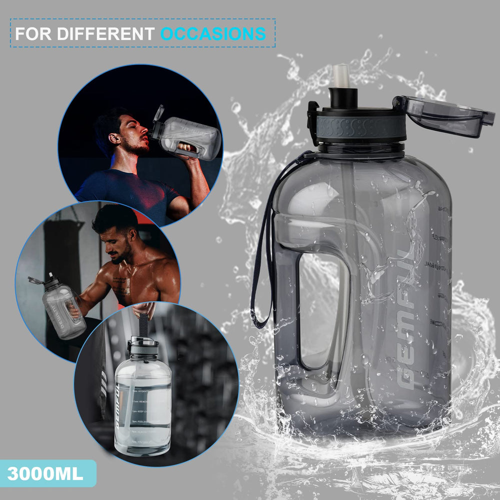 GEMFUL bottle in a gym bag setting showing convenience during workouts