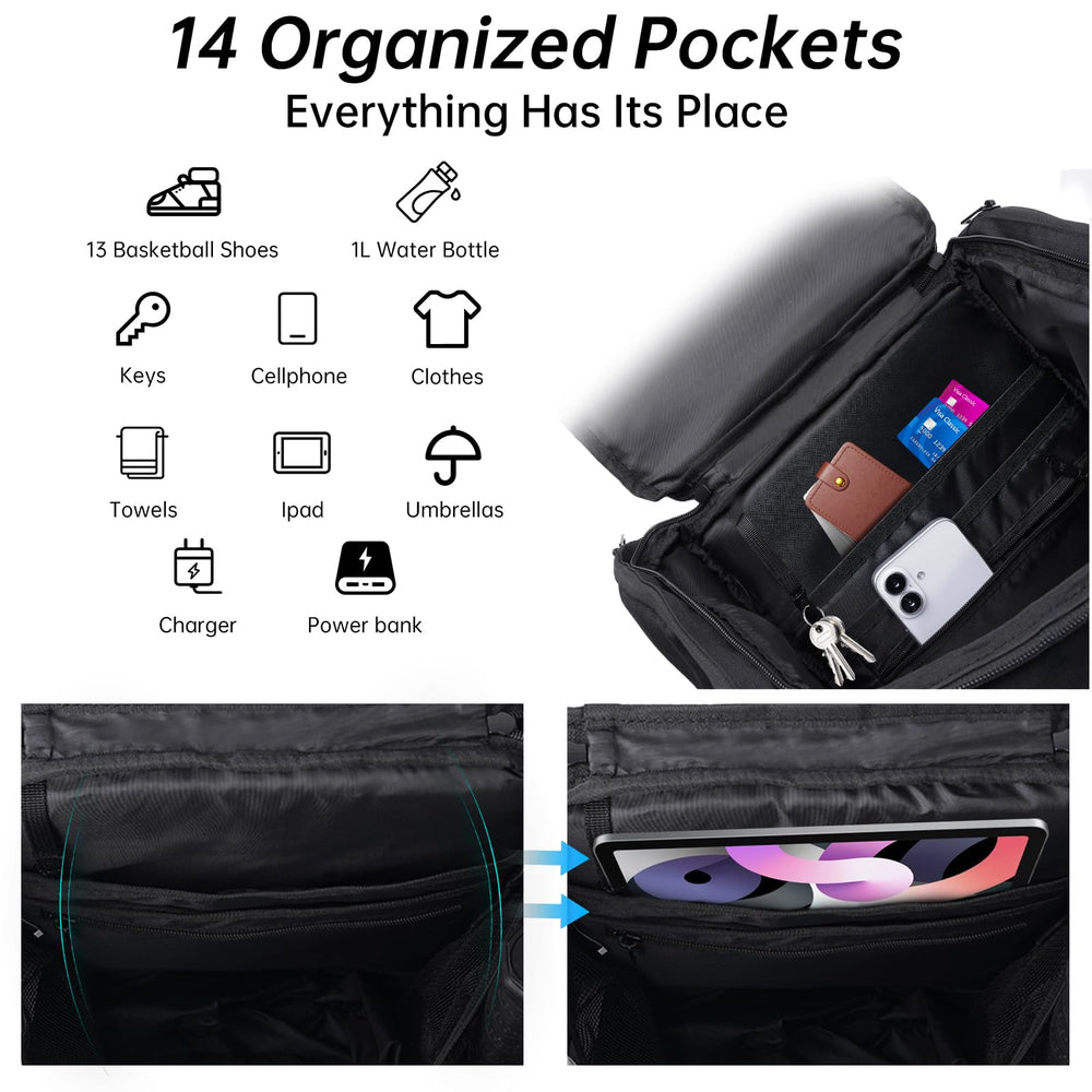 Gemgoal side pockets with bottles and accessories for quick hydration benefit