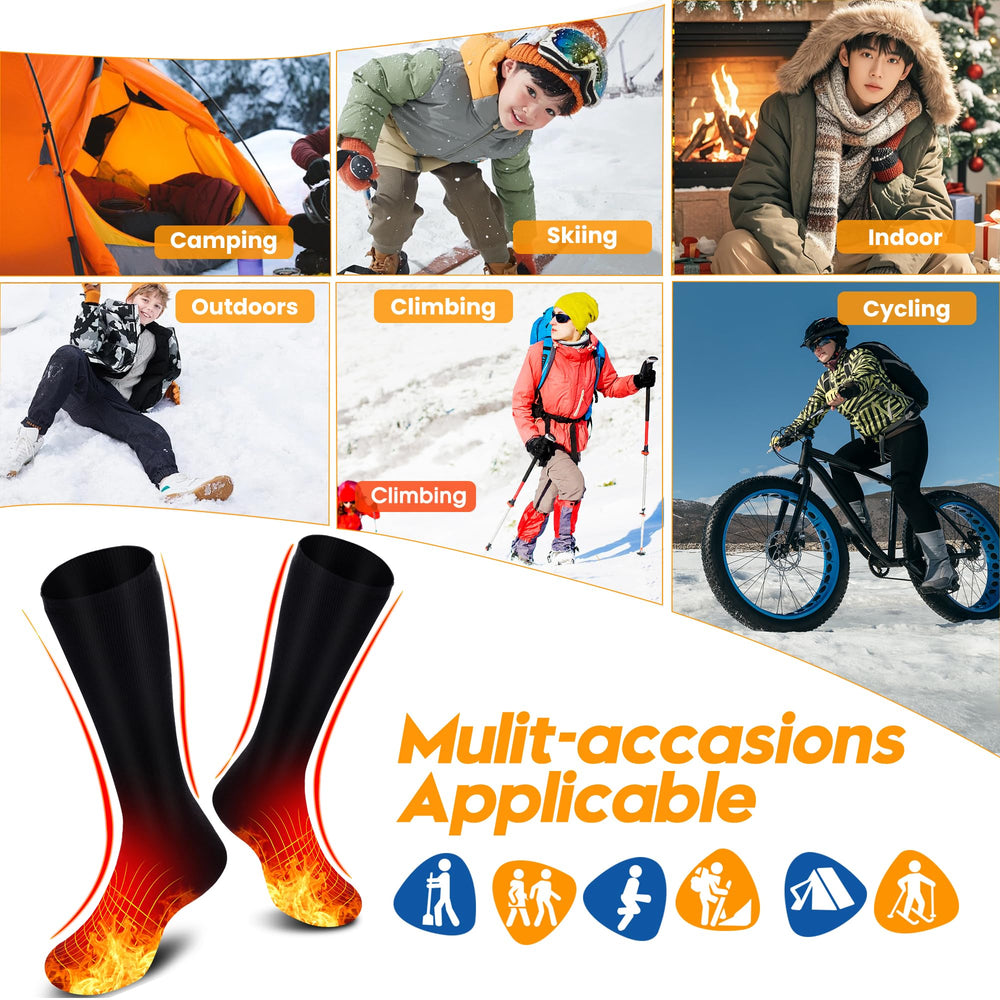GEMSTONEGO socks in winter activity showing outdoor durability and comfort