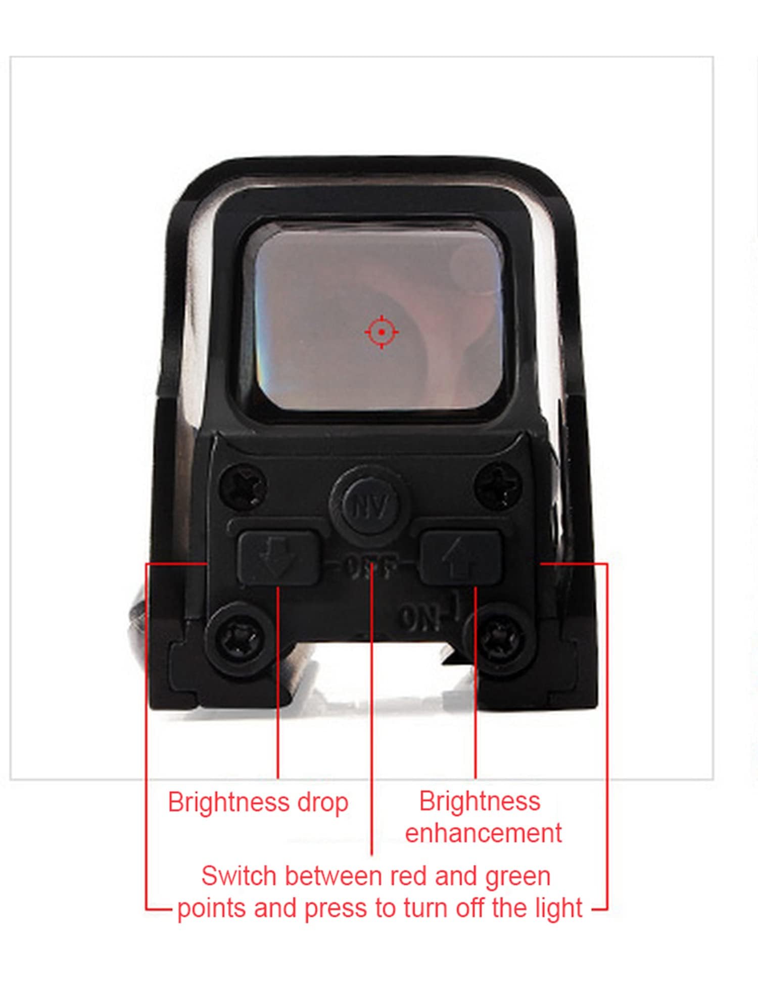 Generic 553 battery compartment with CR123A installed demonstrating space-saving design