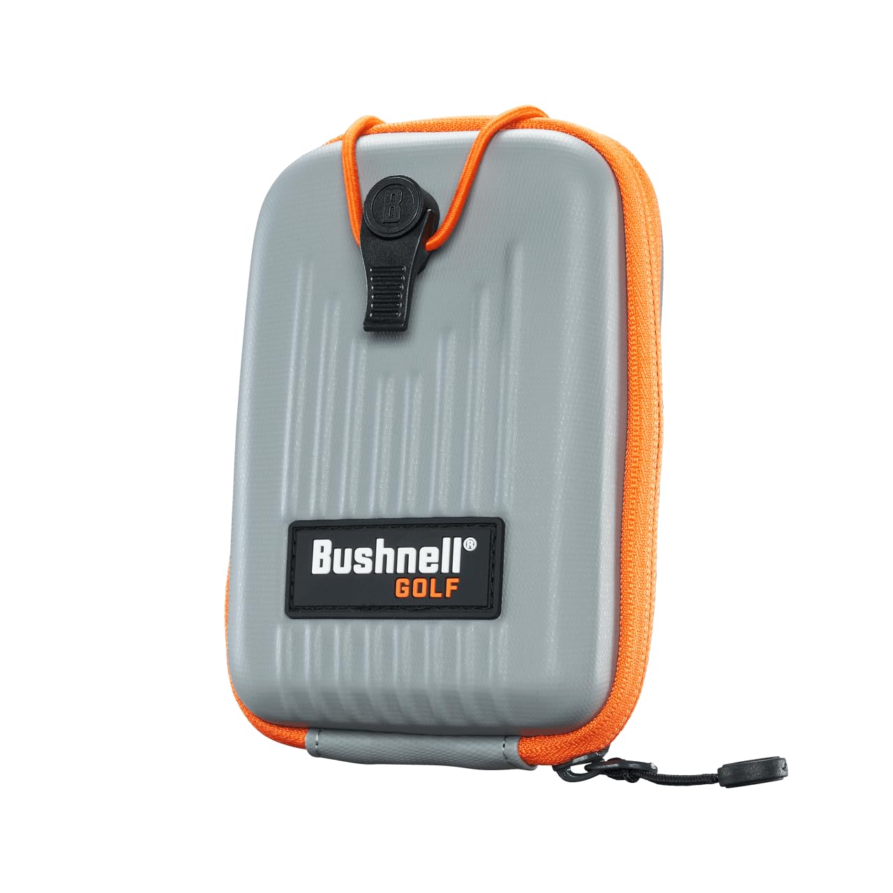 Generic brand grey case front view showing secure fit for Bushnell rangefinder and protection
