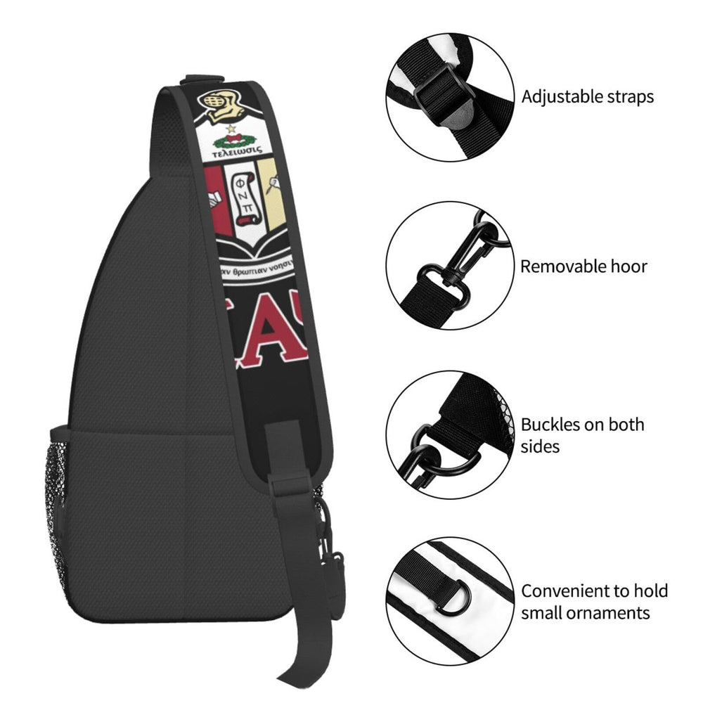 Generic chest bag side profile with water bottle showing practical capacity on the go