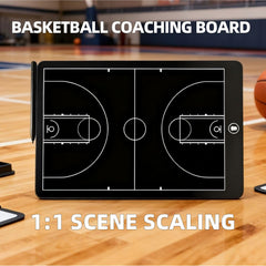 Generic coach clipboard closeup with stylus showing precise drawing for accurate play diagrams