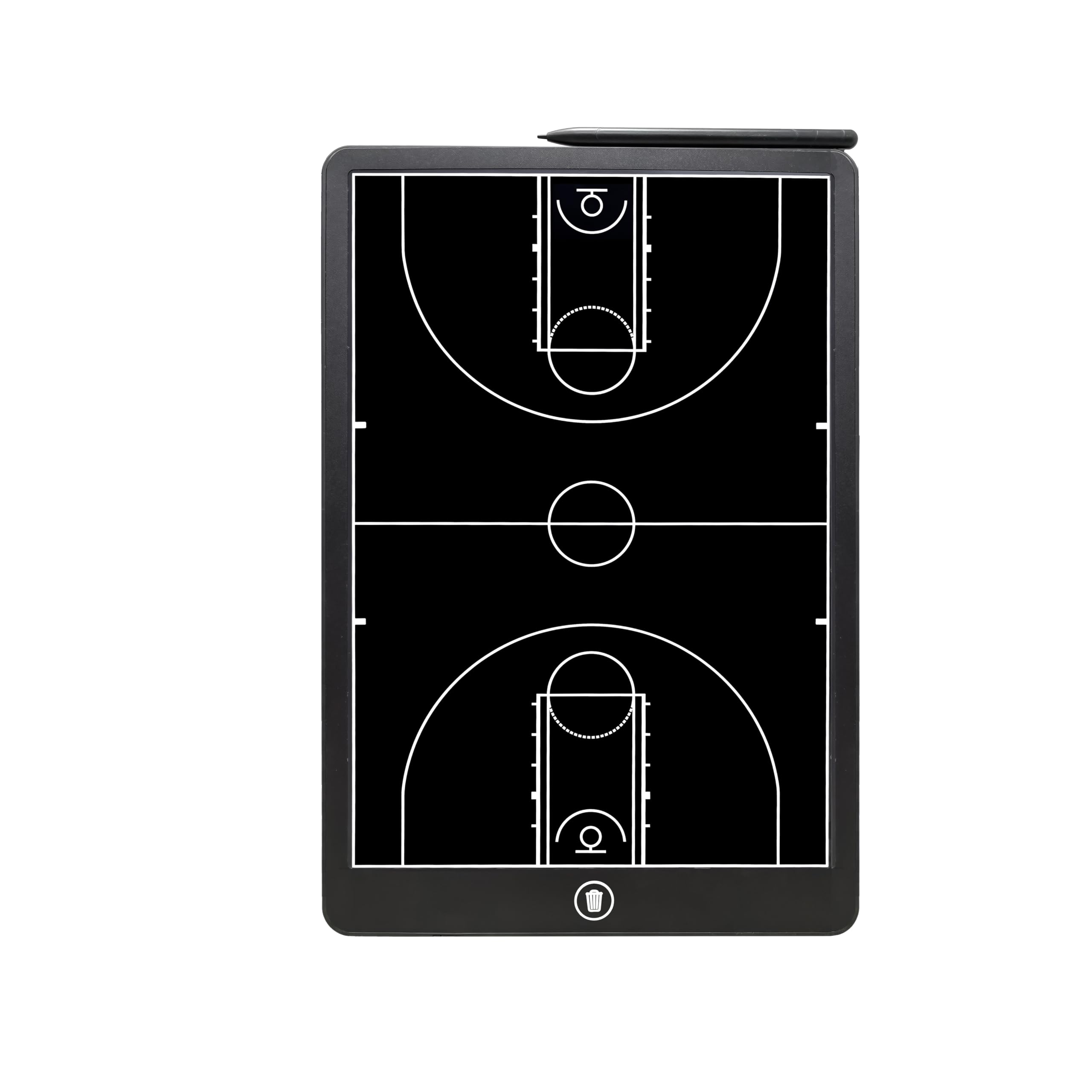 Generic coach clipboard front view showing full 16-inch LCD and clear play area for quick strategy