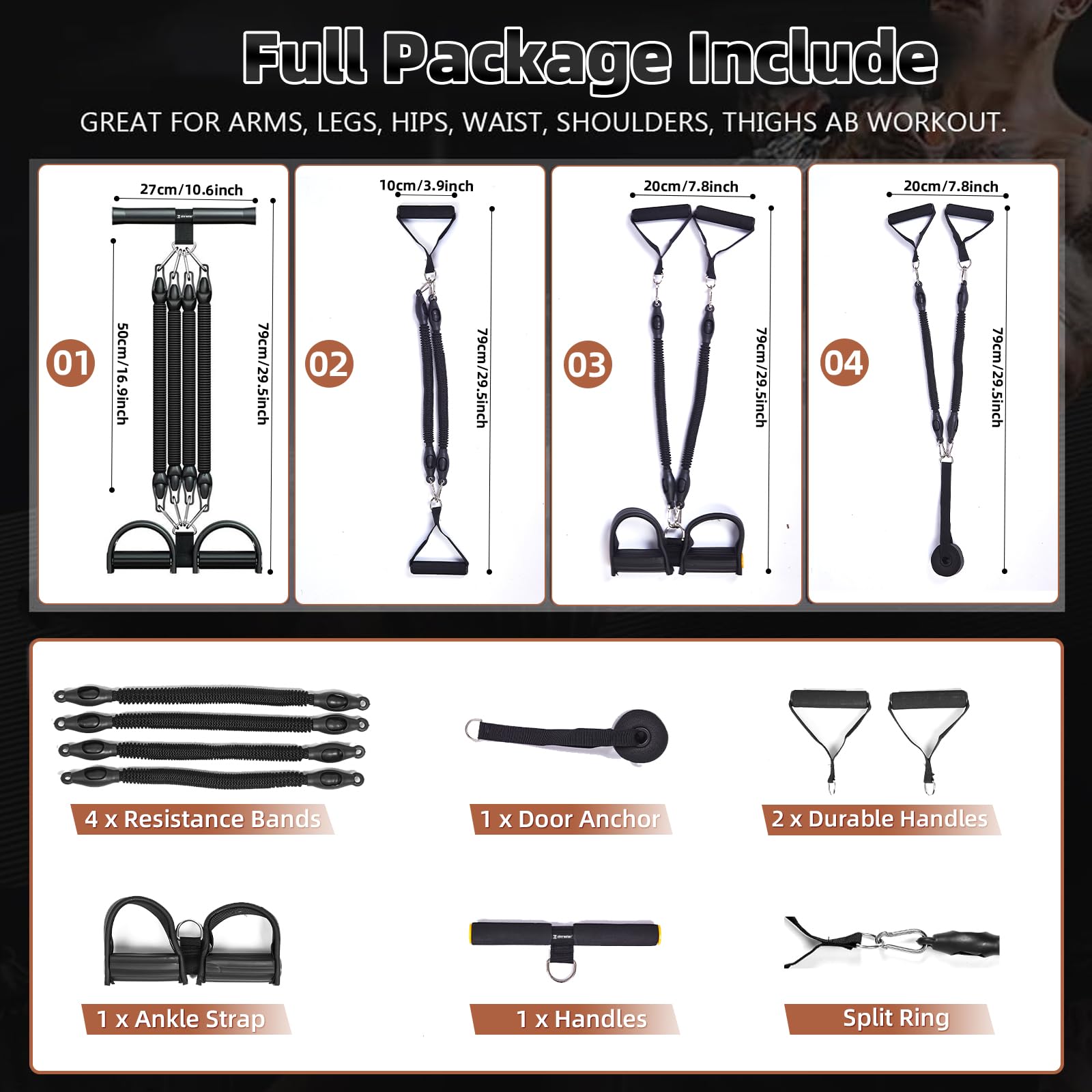 Generic brand door anchor attached to frame showing versatile home workout setup