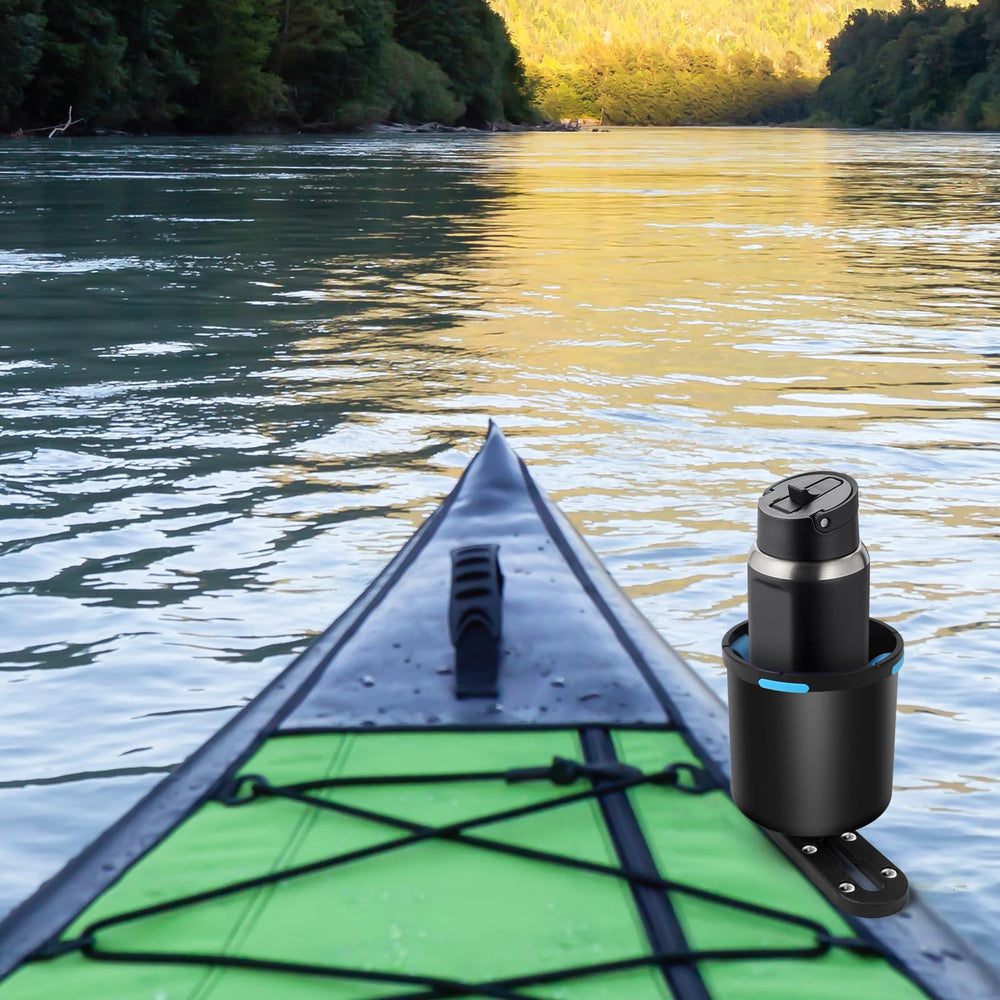 Generic kayak cup holder stainless hardware close-up resisting corrosion