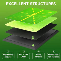 Generic underside closeup of non-slip rubber backing ensuring stability and safer swings
