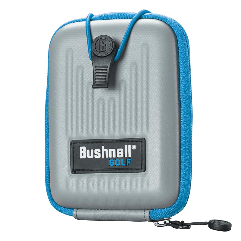 Generic brand case front view showing secure fit for Bushnell rangefinder and quick access