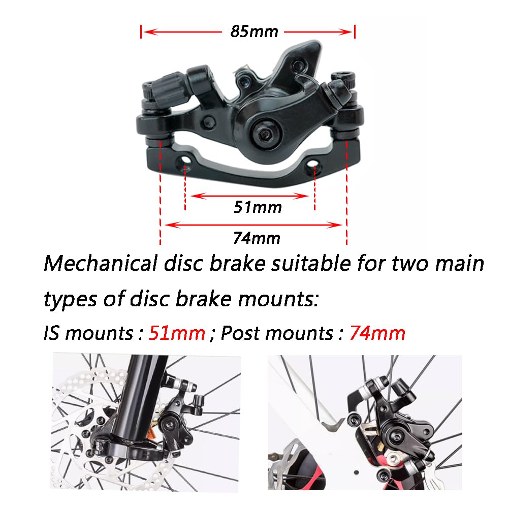 Generic rear caliper attached to frame demonstrating improved braking control