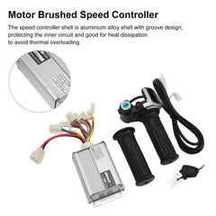 Generic throttle grip battery display close-up, enables quick battery level checks