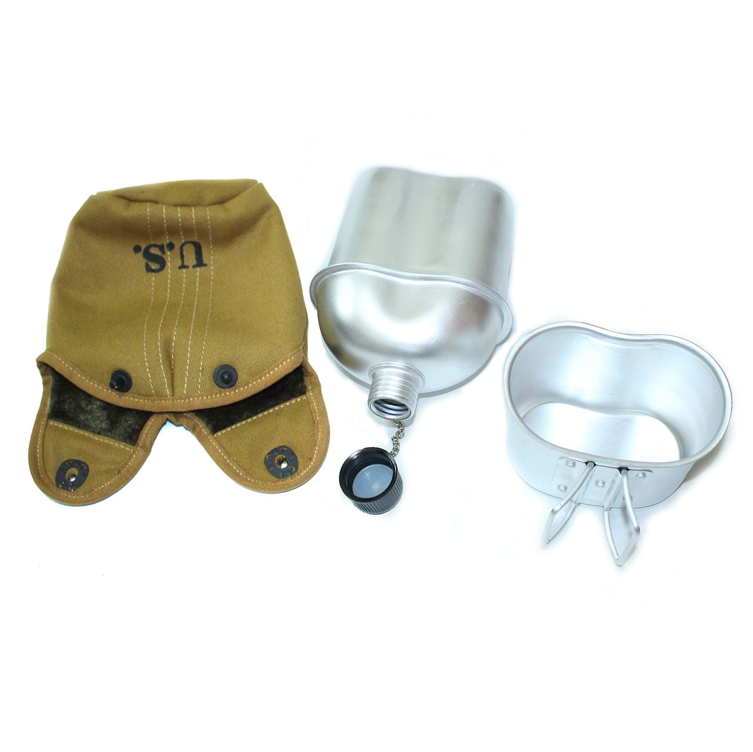 Generic brand rear image of metal hook on cover, secures to belt for carrying