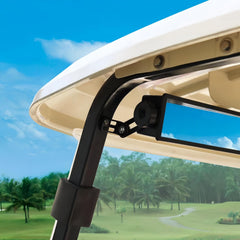 GENOUR side angle showing expanded three-times wider coverage behind cart