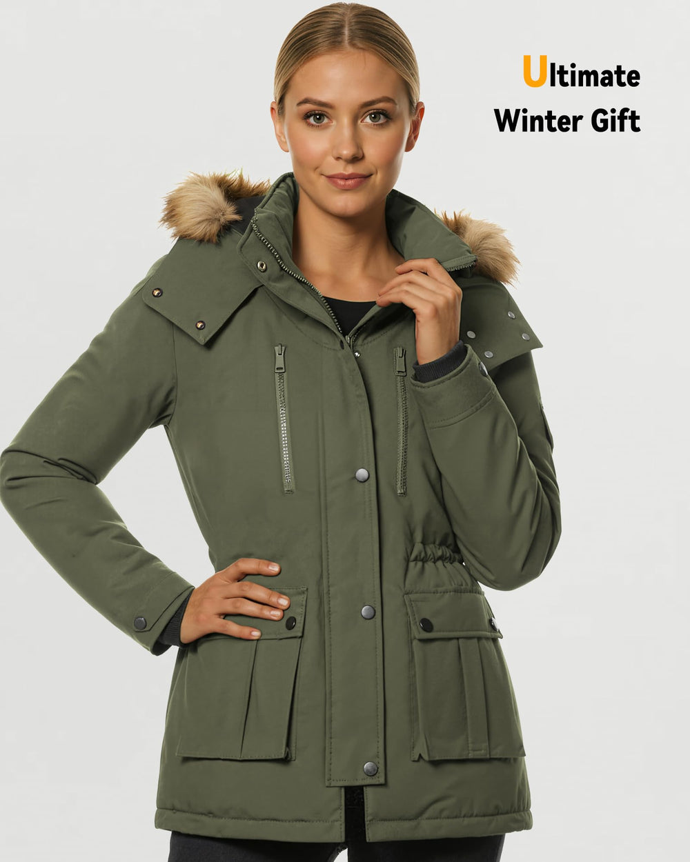 Genovega zipper pocket and label detail offering secure storage benefit
