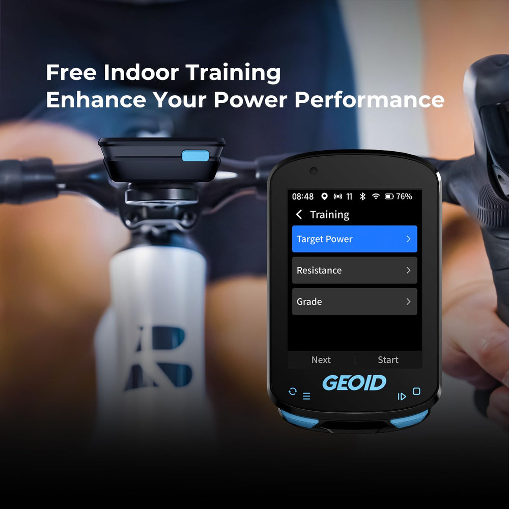 GEOID CC600 held in hand for scale illustrating compact, portable size