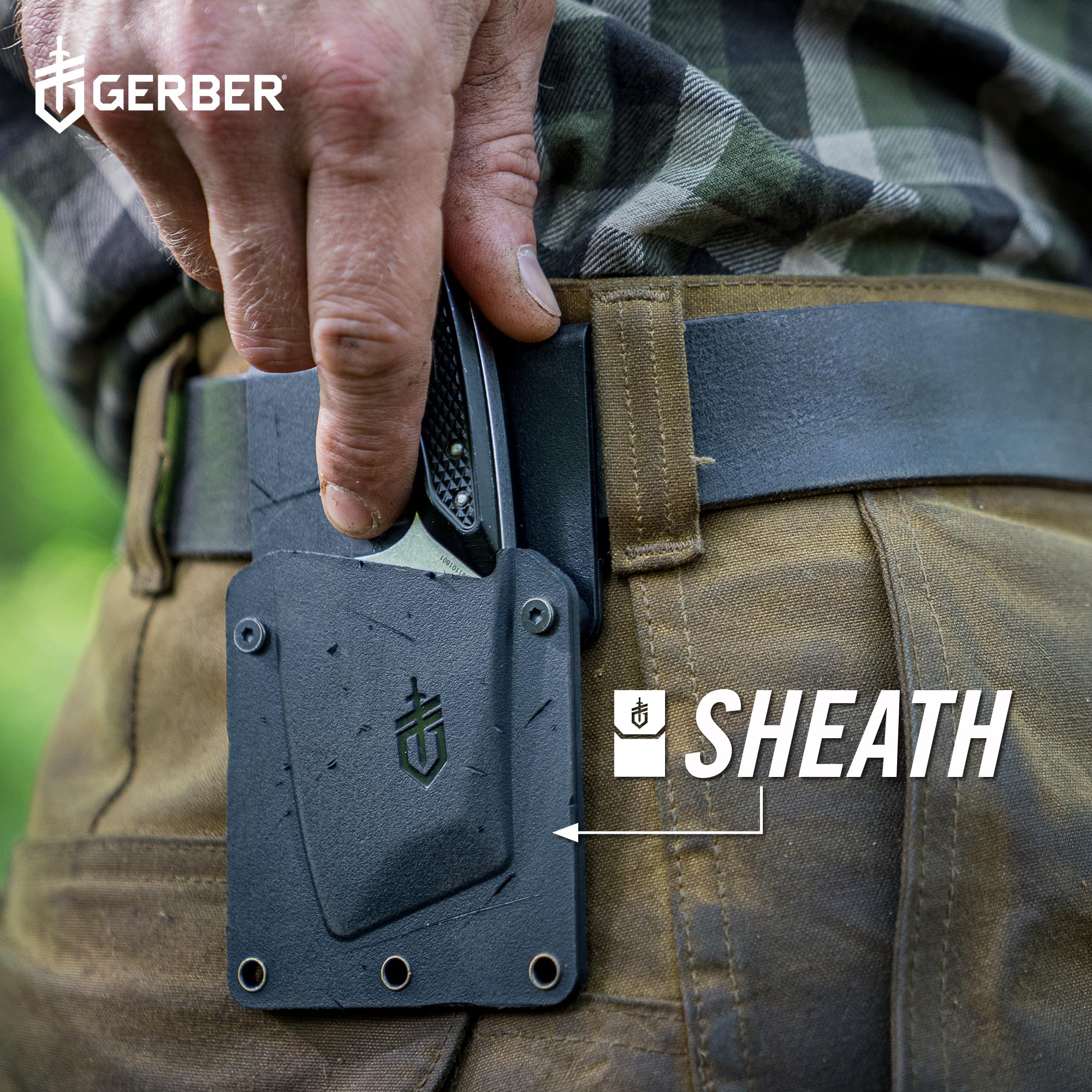 Gerber cleaver in use chopping and preparing camp food for efficient meal prep