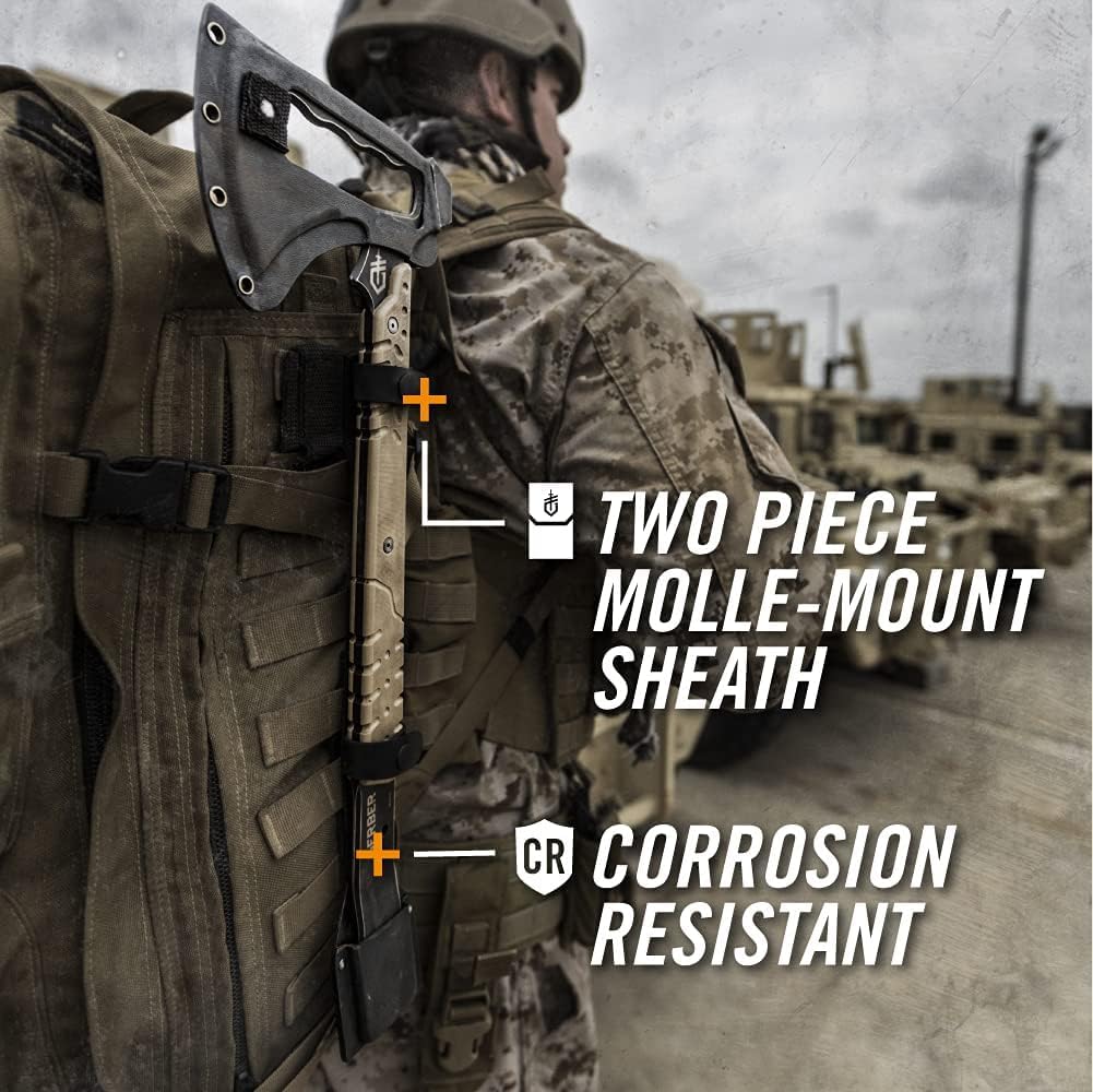 Gerber hammer back detail showing striking surface for breaching tasks