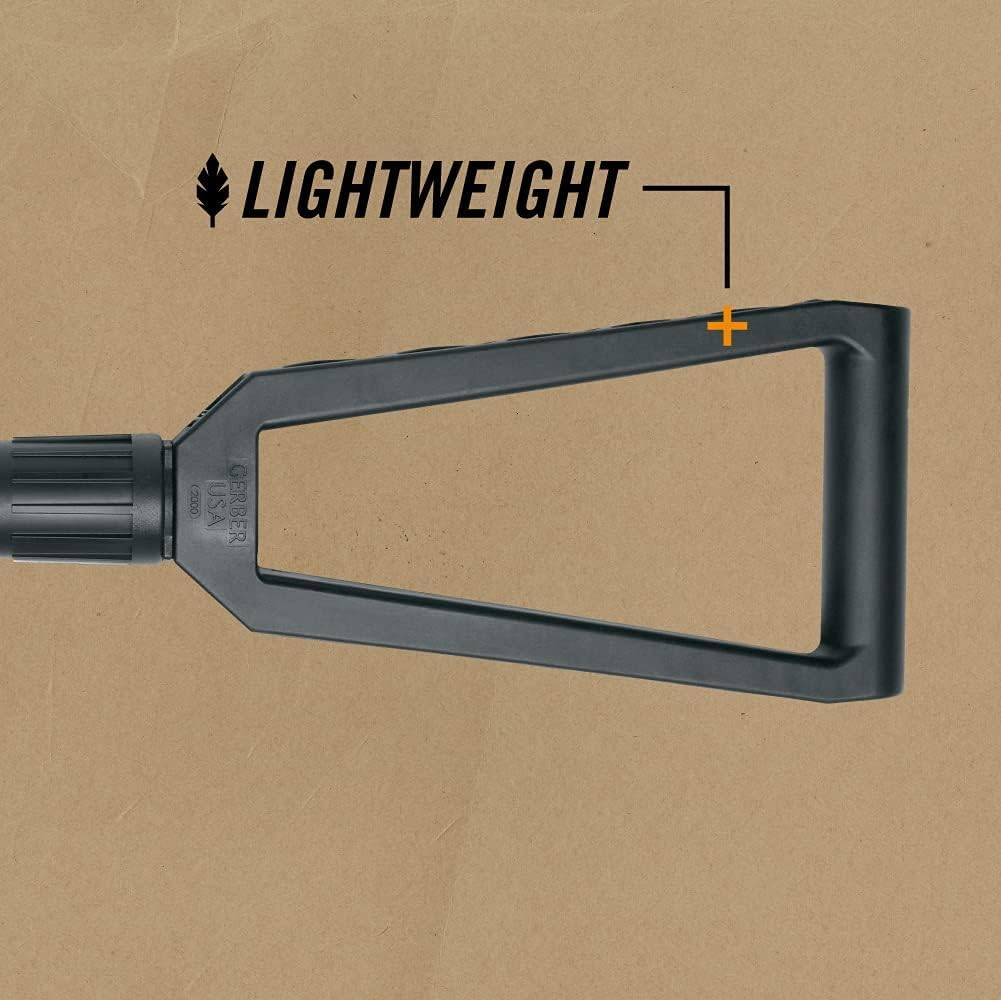 Gerber open-design glass-filled nylon handle detail providing secure grip and leverage benefit